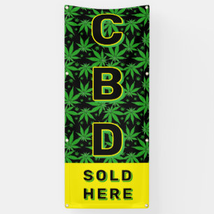 Bannière publicitaire pour huile CBD de qualité su