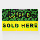Bannière publicitaire pour l'huile de CBD de quali (Horizontal)