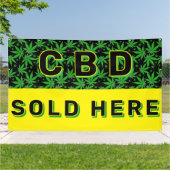 Bannière publicitaire pour l'huile de CBD de quali (Dehors)