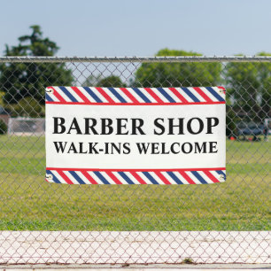 Bannière publicitaire pour salon de coiffure pour