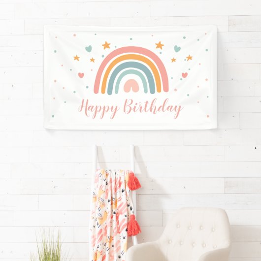 Bannière Rainbow moderne texte personnalisé (En situation)