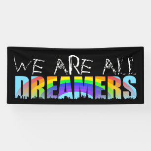Bannière Rainbow Skyline Daca Dreamers 1