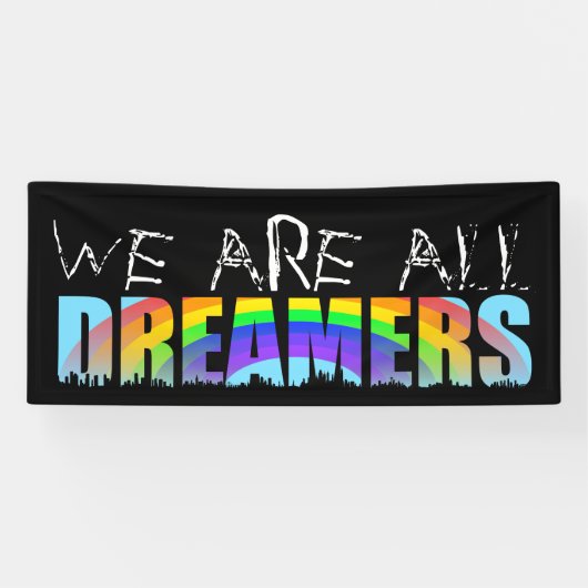 Bannière Rainbow Skyline Daca Dreamers 1 (Horizontal)