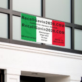 Bannière recallgavin2020 3ft x 5ft (Bâtiment extérieur)