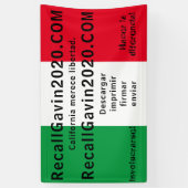 Bannière recallgavin2020 3ft x 5ft (Vertical)