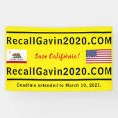 Bannière recallgavin2020 3ft x 5ft (Horizontal)