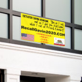 Bannière recallgavin2020 3ft x 5ft (Bâtiment extérieur)