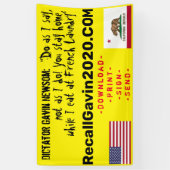 Bannière recallgavin2020 3ft x 5ft (Vertical)