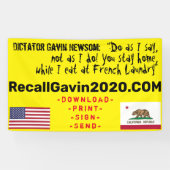 Bannière recallgavin2020 3ft x 5ft (Horizontal)