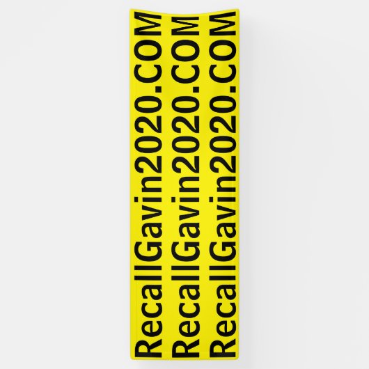 Bannière Recallgavin2020 de 2,5 x 8 pi (Vertical)