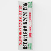 Bannière Recallgavin2020 de 2,5 x 8 pi (Vertical)