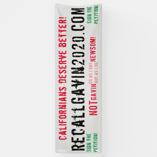 Bannière Recallgavin2020 de 2,5 x 8 pi (Vertical)