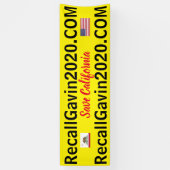Bannière Recallgavin2020 de 2,5 x 8 pi (Vertical)