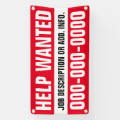 Bannière Recherchée de 1,6 po X 3 po (Verticale)