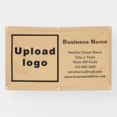 Bannière rectangulaire Brown clair de marque comme (Horizontal)