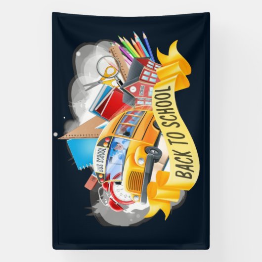 Bannière Retour À L'École (Verticale)