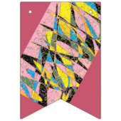 Bannière rétro abstraite avec rose et vert (Troisième drapeau)