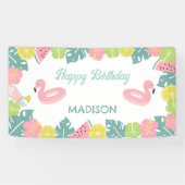 Bannière Retro Girl Pool (Horizontal)