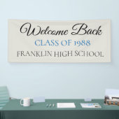 Bannière Réunion de classe PERSONNALISÉE (Salon professionnel)