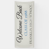 Bannière Réunion de classe PERSONNALISÉE (Vertical)