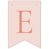 Bannière rose à Bunal Rose & Peach Floral (Troisième drapeau)