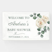 Bannière Rose blanche et verte (Horizontal)