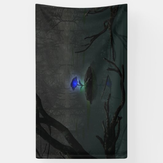 Bannière Rose bleu (Vertical)