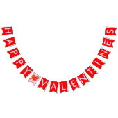 Bannière rose d'étamine de coeurs rouges de (Tout)