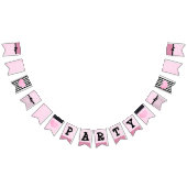 Bannière rose et noire de partie (Tout)