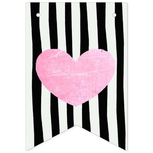 Bannière rose et noire de partie (Troisième drapeau)