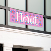 Bannière rose FLORISTE (Bâtiment extérieur)