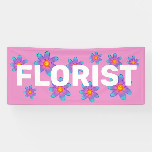 Bannière rose FLORISTE (Horizontal)