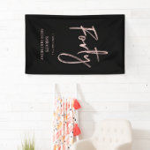 Bannière rose Gold & Black 40 Anniversaire (En situation)