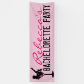 Bannière rose personnalisable de bachelorette de (Vertical)