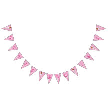 Bannière rose personnalisée d'anniversaire de