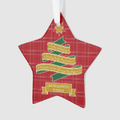 Bannière rouge de coutume d'étoile de plaid de (devant)