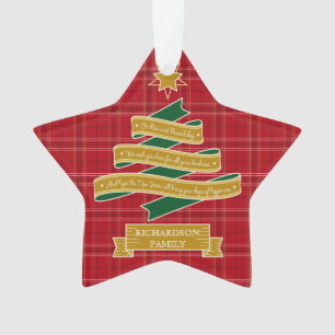 Bannière rouge de coutume d'étoile de plaid de