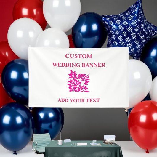 Bannière rouge noire blanche florale | Revenir à l