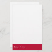 Bannière rouge vénitienne :: Papeterie (Devant / Derrière)