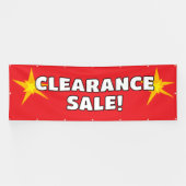 Bannière rouge Vente de compensation (Horizontal)