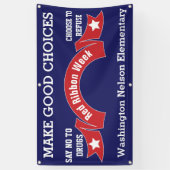 Bannière Ruban Rouge sans médicaments choix (Vertical)