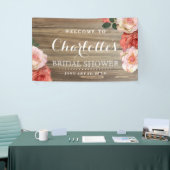 Bannière rustique d'accueil de Fête de la mariée (Salon professionnel)