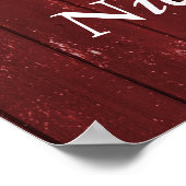 Bannière rustique Red Barn Window & Lights Poster (Coin)