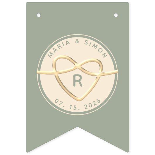 Bannière Sage Green Mariage (Deuxième drapeau)