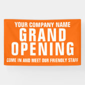 Bannière signalétique d'ouverture (Horizontal)