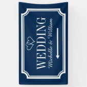 Bannière signalétique personnalisée de direction d (Vertical)