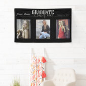 Bannière simple moderne Black Photo Graduation Par (En situation)