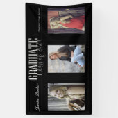 Bannière simple moderne Black Photo Graduation Par (Vertical)