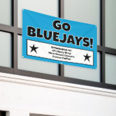 Bannière Sponsors de l'équipe bleue personnalisée (Bâtiment extérieur)