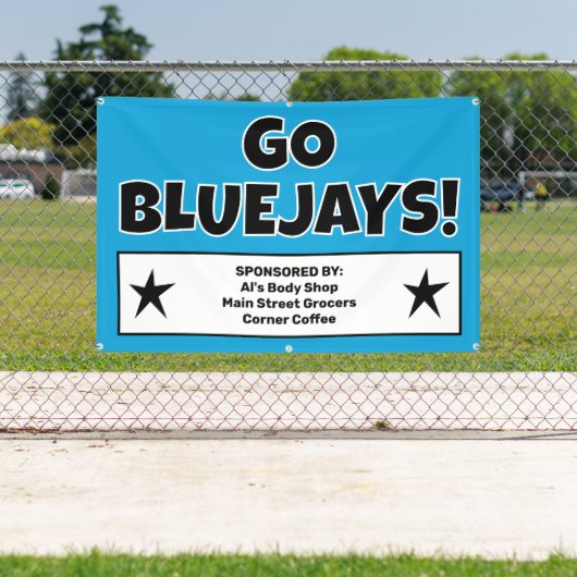 Bannière Sponsors de l'équipe bleue personnalisée (Insitu)